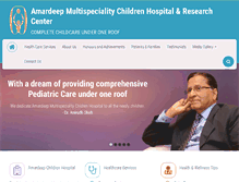 Tablet Screenshot of amardeepchildrenhospital.com